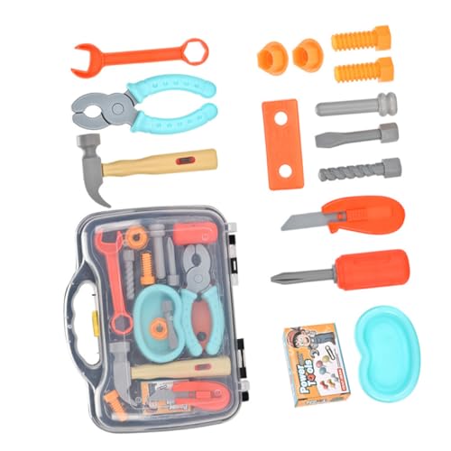 ERINGOGO 1 Satz Werkzeugset für Kleinkinder Teiliges Lernspielzeug aus Robustem für Pädagogisches und Kreatives Rollenspiel Fördert Handwerkliche Fähigkeiten und Kognitive Entwicklung ERINGOGO 1 Satz Werkzeugset für Kleinkinder Teiliges Lernspielzeug aus Robustem für Pädagogisches und Kreatives Rollenspiel Fördert Handwerkliche Fähigkeiten und Kognitive Entwicklung von ERINGOGO