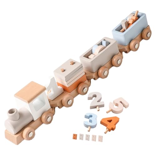 ERINGOGO 1 Satz Zug holzspielzeug für weinachtsgeschenk train zug Zugset pädagogisches pädagogisches Blockspielzeug hölzern Light Brown ERINGOGO 1 Satz Zug holzspielzeug für weinachtsgeschenk train zug Zugset pädagogisches pädagogisches Blockspielzeug hölzern Light Brown von ERINGOGO