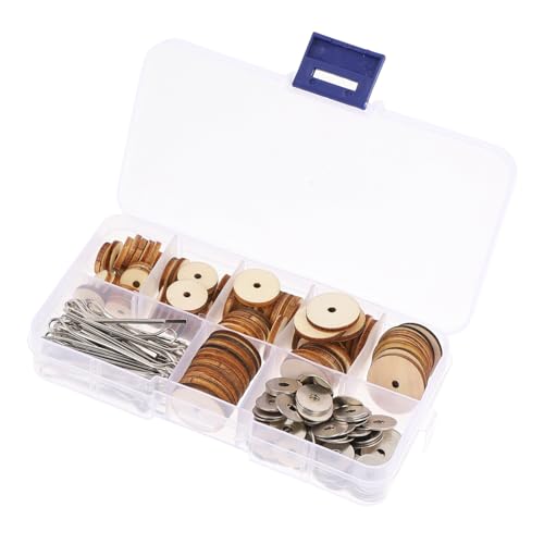 ERINGOGO 1 Schachtel Holz puppengelenke Rotierbare Verbindungsstücke für Bewegliche Stoffbären und Puppen DIY Bastelzubehör für Jungen Mädchen Handarbeit von ERINGOGO