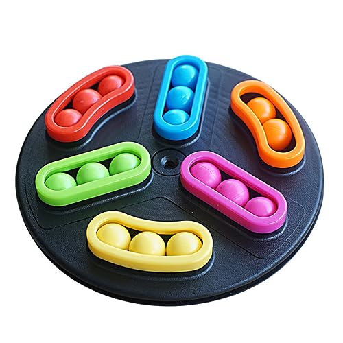 ERINGOGO 1 Schachtel Spinning Perlenspielzeug drehen Perlen-Labyrinth- Brettspiel mit Perlen Hirnteaser Interaktives Kinderspielzeug Labyrinth-Brettspiel Zufällige Farbe von ERINGOGO