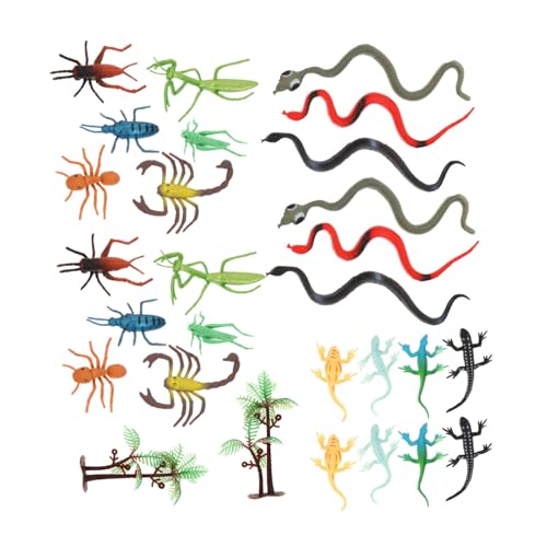 ERINGOGO 1 Set 28pcs Gefälschte Insektenmodelle Kinderspielzeug Tiermodelle (sortierte Farbe) von ERINGOGO