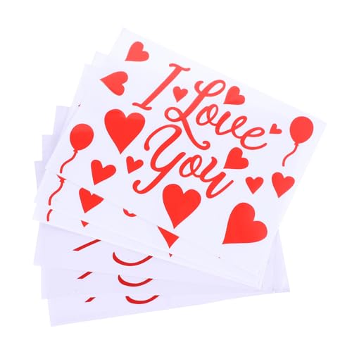 ERINGOGO Set Mit 6 Selbstklebenden Ballonaufklebern Aus PVC-Material Exquisites Design Dekoration Für Hochzeiten Und Valentinstag von ERINGOGO