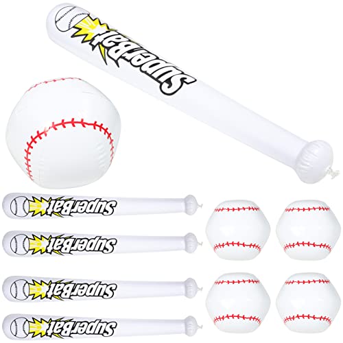 ERINGOGO 1 Set Aufblasbarer Baseballschläger Strandbälle Kindersportspielzeug Ornament Kinderspielzeug Aufblasbarer Baseball Partygeschenk Baseballschläger Zum Aufblasen Für von ERINGOGO