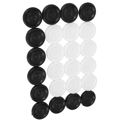 ERINGOGO Schachfiguren Aus Kunststoff 1 Satz Runde Spielsteine ​​für Schach-Dame-brettspiel von ERINGOGO