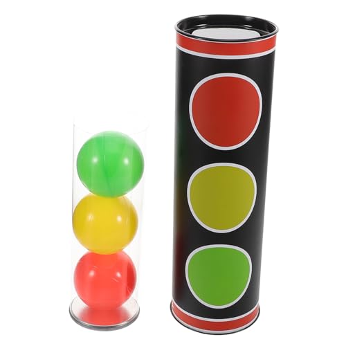 ERINGOGO 1 Set Ball Ampel Illusion Farbübergangskugel Farbwechselball Party Unterhaltungstool Trick Bühnenillusion Requisiten Rohr Zaubererbälle Kunststoff von ERINGOGO