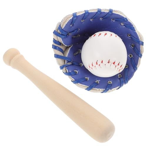 ERINGOGO Mini-baseballschläger-Set Für Bastelprojekte Puppenhaus Baseball Sport Miniaturspielzeug Baseball Für Jungen Und Mädchen ERINGOGO Mini-baseballschläger-Set Für Bastelprojekte Puppenhaus Baseball Sport Miniaturspielzeug Baseball Für Jungen Und Mädchen von ERINGOGO