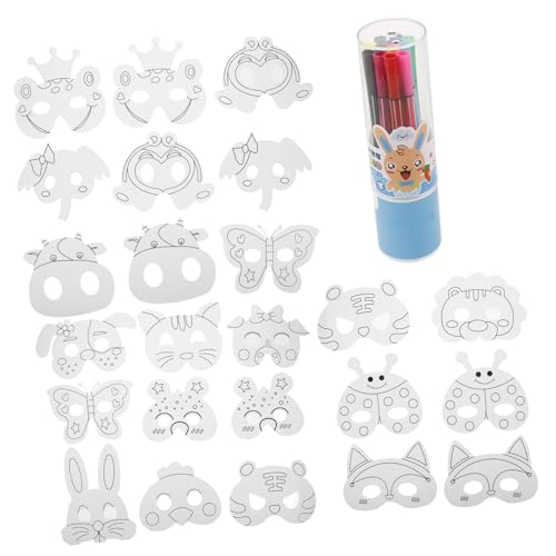 ERINGOGO 1 Set DIY Masken Set Tier Gesichtsmasken Rohlinge Gorilla Maske Pj Maskenmaske Mädchen Blanko Katze Blanko Maske Bemalbar Basteln Party Tiere Ausmalen Kunststoff ERINGOGO 1 Set DIY Masken Set Tier Gesichtsmasken Rohlinge Gorilla Maske Pj Maskenmaske Mädchen Blanko Katze Blanko Maske Bemalbar Basteln Party Tiere Ausmalen Kunststoff von ERINGOGO