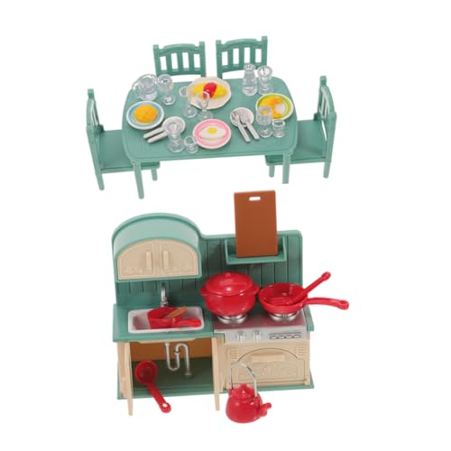 ERINGOGO 1 Set Dollhouse Möbel Küchenspiel Set Miniatur Küchenspielzeug Und Puppenhaus Miniaturgeräte Für Dollhouse Play Kitchen Set Und Mini Dollhouse Accessoires Geeignet von ERINGOGO