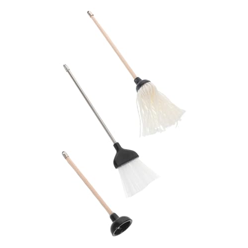 ERINGOGO 1 Set Dollhouse Reinigungswerkzeuge Mini Besen Kolben Mop Realistische Miniaturzubehör Für Dollhouse Decor Und Miniatur -hausreinigung ERINGOGO 1 Set Dollhouse Reinigungswerkzeuge Mini Besen Kolben Mop Realistische Miniaturzubehör Für Dollhouse Decor Und Miniatur -hausreinigung von ERINGOGO