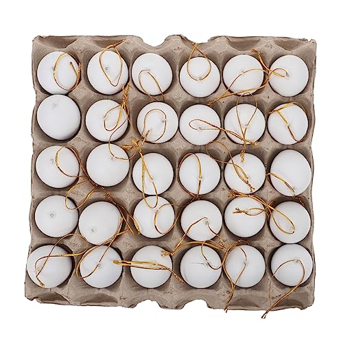 ERINGOGO 1 Set Eierablage Aus Zellstoff Weiß Kleine Künstliche Eier Dekorationen Für Blanko Zum Selbermalen Für Partys Eier Dekorieren Eier Aktivitätsdekor Event Zubehör DIY von ERINGOGO