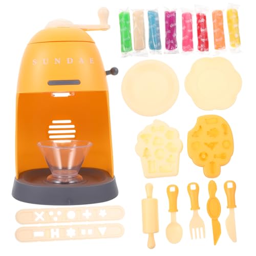 ERINGOGO 1 Set Eismaschine Eismaschine Interaktives Kinderspielzeug Küchenspielzeug Simulation Eismaschine Farbiger Ton DIY Nachahmung Eismaschine Orange Pp ERINGOGO 1 Set Eismaschine Eismaschine Interaktives Kinderspielzeug Küchenspielzeug Simulation Eismaschine Farbiger Ton DIY Nachahmung Eismaschine Orange Pp von ERINGOGO