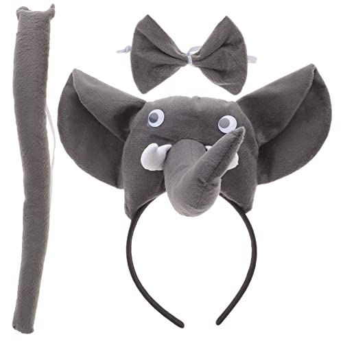 ERINGOGO 1 Set Elefanten Stirnband Set Elefant Halloween Kostüm Elefant Kinderkostüm Party Requisite Dekore Cosplay Accessoire Elefantenkostüm Karneval Tierkostüm Graues Garn ERINGOGO 1 Set Elefanten Stirnband Set Elefant Halloween Kostüm Elefant Kinderkostüm Party Requisite Dekore Cosplay Accessoire Elefantenkostüm Karneval Tierkostüm Graues Garn von ERINGOGO