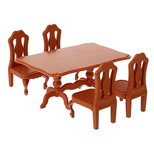 ERINGOGO 1 Set Esstisch Und Stuhl Modell Mini Möbel Kinderspielzeug Mini Küche Spielhaus Miniatur Szene Plastikstuhl Mini Tisch Spielhaus Zubehör Möbel Modell Orange Pp ERINGOGO 1 Set Esstisch Und Stuhl Modell Mini Möbel Kinderspielzeug Mini Küche Spielhaus Miniatur Szene Plastikstuhl Mini Tisch Spielhaus Zubehör Möbel Modell Orange Pp von ERINGOGO