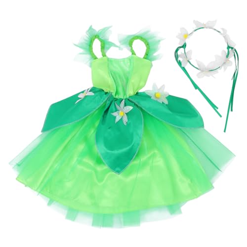 ERINGOGO Feenkostümrock Grüner Tutu-anzug Für Mädchen Jungen Und Mädchen Party-outfit Bühnenauftritt Urlaubsparty Tutu-rock von ERINGOGO