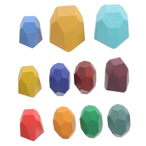 ERINGOGO 1 Set Holzbausteine ​​Für Bausteine ​​Für Kleinkinder 1–3 Kleinkindspielzeug Babyspielzeug Montessori Kognitives Kinderbausteine Kinderbausteine Kinderspielsachen von ERINGOGO