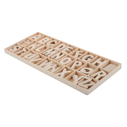 ERINGOGO 1satz Holzbuchstaben Set Mit Aufbewahrungsbox Unbehandelte Holzbuchstaben Für Kreative Bastelprojekte Und Lernspiele Für Heimdekoration Und Partys von ERINGOGO