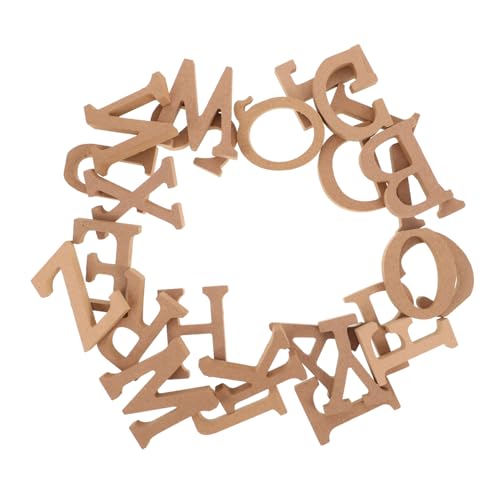 ERINGOGO 1 Set Holzbuchstaben Ornamente Dekoration Ornamente Zum Basteln Ornament Hochzeitsdekoration Bastelbuchstaben Heimdekoration Buchstaben Dekorative Wandbuchstaben Kleine von ERINGOGO