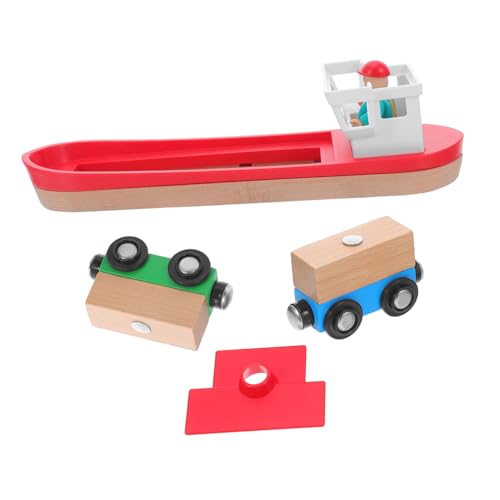 ERINGOGO 1 Set Holzeisenbahnschienen: Schiffsbausatz Mit Holzeisenbahnszene – Fördert Die Motorik Und Vorstellungskraft Von Kindern – Erweiterbares Schienenlayout-schiffsmodell Für Mädchen ERINGOGO 1 Set Holzeisenbahnschienen: Schiffsbausatz Mit Holzeisenbahnszene – Fördert Die Motorik Und Vorstellungskraft Von Kindern – Erweiterbares Schienenlayout-schiffsmodell Für Mädchen von ERINGOGO
