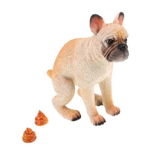 ERINGOGO 1 Set Hundekot Ornamente Hochzeit Bulldogge Gefälschte Tierfigur Süße Ornamente Lustige Ornamente Hundestatuen Heimdekoration Bulldoggen Dekoration Französische von ERINGOGO