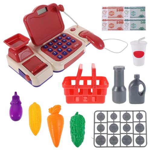 ERINGOGO 1 Set Interaktive Registrierkasse Für Kinder: Rollenspiel Zum Einkaufen – Mini-Scanner, Spiel-geldwagen, Pädagogisches Spielzeug Für Vorschulkinder, Zum Erlernen Mathematischer ERINGOGO 1 Set Interaktive Registrierkasse Für Kinder: Rollenspiel Zum Einkaufen – Mini-Scanner, Spiel-geldwagen, Pädagogisches Spielzeug Für Vorschulkinder, Zum Erlernen Mathematischer von ERINGOGO