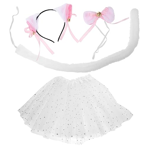 ERINGOGO 1 Set Katzenohr Haarreifen Anzüge Kostümzubehör Und Hallo Anime Katzenkostüm Die Ohren Entzückende Cosplay Fliege Indoor Katzen Pelzige Frauenkostüme Outfits Für von ERINGOGO