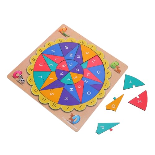 ERINGOGO 1 Set Kinder Englisch Alphabet Puzzle Spielzeug Frühe Logik Pädagogische Form Matching Puzzle von ERINGOGO