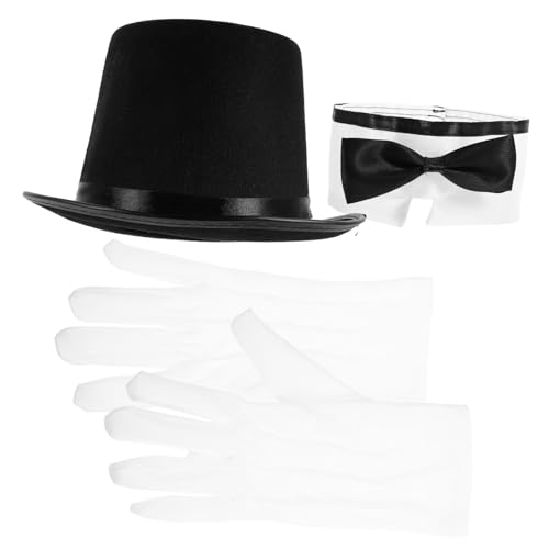 ERINGOGO 1 Set Kinder Rollenspiele Kostüm Set Cosplay Hat Bowtie Handschuhe Kinder Kostüm von ERINGOGO