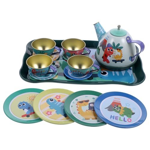 ERINGOGO 1 Set Kinder-Tee-spielset Aus Blech, Kleine Simulation Teetasse, Teekessel, Spielzeug, Küche, Rollenspiel-Spielzeug ERINGOGO 1 Set Kinder-Tee-spielset Aus Blech, Kleine Simulation Teetasse, Teekessel, Spielzeug, Küche, Rollenspiel-Spielzeug von ERINGOGO