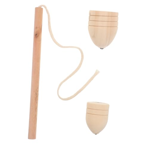 ERINGOGO 1 Set Klassische Hölzernte Spinning -Tops Handgefertigtes Spielzeug Outdoor -spinnspiele Retro -spielzeuge von ERINGOGO