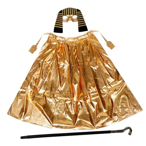 ERINGOGO 1 Set Kostüm Requisiten Halloween Maske Halloween Kostüme Ägyptisches Zubehör Kopfbedeckung Ägyptischer Stab Pyramidenkopf Kostüm Ägyptische Kostüme von ERINGOGO