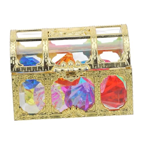 ERINGOGO 1satz -Gemstones Mit Schatzbox Simulation Edelsteine Für Mädchen Als Tauchspielzeug Poolspielzeug Für Feiern Bunte Und Langlebige Farben Für Geburtstage Und Feiertage von ERINGOGO