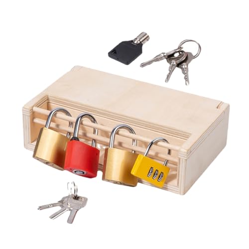 ERINGOGO 1 Set Lehrmittel Zum Entsperren Von Schlössern Montessori Praktisches Für Kleinkind Lernspielzeug Für Kleinkinder Montessori Für Holzspielzeug Werkzeuge ERINGOGO 1 Set Lehrmittel Zum Entsperren Von Schlössern Montessori Praktisches Für Kleinkind Lernspielzeug Für Kleinkinder Montessori Für Holzspielzeug Werkzeuge von ERINGOGO