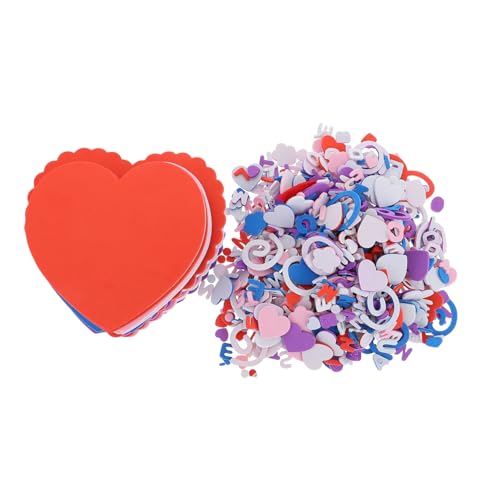 ERINGOGO Bastelaufkleber Zum Valentinstag Selbstklebende Schaumstoff-Herzen 1 Set Für Die Heimdekoration von ERINGOGO