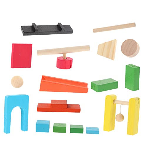 ERINGOGO 1 Set Mechanische Holz Dominos BAU Bausteine Domino BAU ERINGOGO 1 Set Mechanische Holz Dominos BAU Bausteine Domino BAU von ERINGOGO