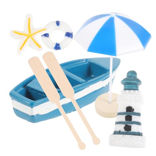 ERINGOGO 1 Set Mediterrane Segelornamente Nautische Dekorationen Für Zuhause Schreibtisch Segelboot Mediterraner Leuchtturm Kunsthandwerk Kleines Kunsthandwerk Mit Ozeanthema ERINGOGO 1 Set Mediterrane Segelornamente Nautische Dekorationen Für Zuhause Schreibtisch Segelboot Mediterraner Leuchtturm Kunsthandwerk Kleines Kunsthandwerk Mit Ozeanthema von ERINGOGO