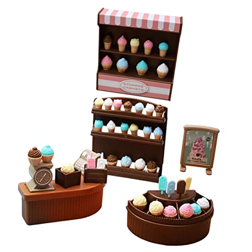 ERINGOGO 1 Set Mini Eisdiele Spielzeugladen Ornament Eisstange Display Set Figur Eisdiele Puppenhaus Kleinkind Eisform Am Stiel Eiscreme Eisdielen Ornament Kunststoff ERINGOGO 1 Set Mini Eisdiele Spielzeugladen Ornament Eisstange Display Set Figur Eisdiele Puppenhaus Kleinkind Eisform Am Stiel Eiscreme Eisdielen Ornament Kunststoff von ERINGOGO