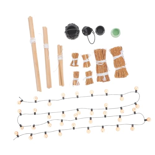 ERINGOGO 1satz Mini Feuerstelle Set Für Miniature Bonfire Mit Holzregal Und Kesseln Für Halloween-Dekoration Und Kreative Szenen Teiliges Deko-Set Für Festliche Anlässe ERINGOGO 1satz Mini Feuerstelle Set Für Miniature Bonfire Mit Holzregal Und Kesseln Für Halloween-Dekoration Und Kreative Szenen Teiliges Deko-Set Für Festliche Anlässe von ERINGOGO