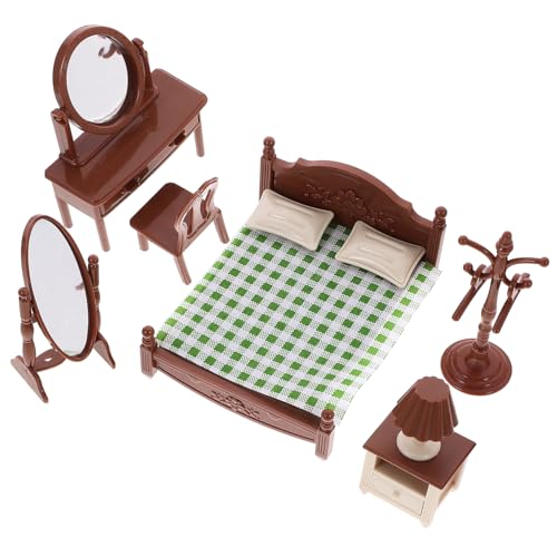 ERINGOGO 1satz Miniatur Puppenhaus Schlafzimmermöbel Realistische Dekoration Für Mini-häuser Spielzeug Für Geburtstag Und Festivals Teiliges Modellzimmer Zubehör ERINGOGO 1satz Miniatur Puppenhaus Schlafzimmermöbel Realistische Dekoration Für Mini-häuser Spielzeug Für Geburtstag Und Festivals Teiliges Modellzimmer Zubehör von ERINGOGO