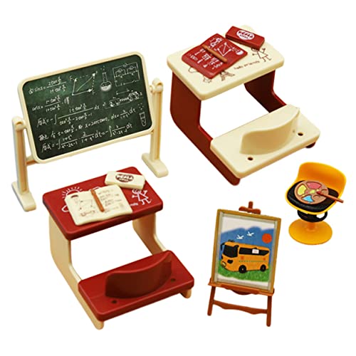 ERINGOGO 1 Set Mini Schreibtischtafel Mini Puppen Klassenzimmerzubehör Miniaturen Zum Basteln Puppenzubehör Mini Hausdekoration Miniatur Spielzeug Mini Tafel Miniatur Tafel von ERINGOGO
