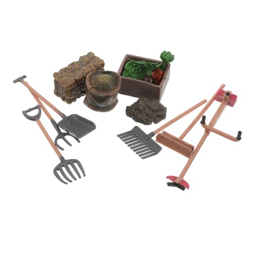 ERINGOGO 1 Set Miniatur-Bauernhof-Werkzeuge, Mini-Garten-Bauernhof-Werkzeuge, Spielzeug, Bauernhof-zubehör, Desktop-sandtisch-Dekoration, Kuchendeckel, Mini-lernspielset ERINGOGO 1 Set Miniatur-Bauernhof-Werkzeuge, Mini-Garten-Bauernhof-Werkzeuge, Spielzeug, Bauernhof-zubehör, Desktop-sandtisch-Dekoration, Kuchendeckel, Mini-lernspielset von ERINGOGO