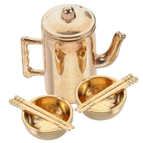 ERINGOGO 1 Set Miniatur Puppenhaus Geschirr Wasserkocher Wasserkrüge Puppenhaus Zubehör Wohnaccessoires Puppenhaus Ornament Heim Mini Geschirr Dekoration Mini von ERINGOGO