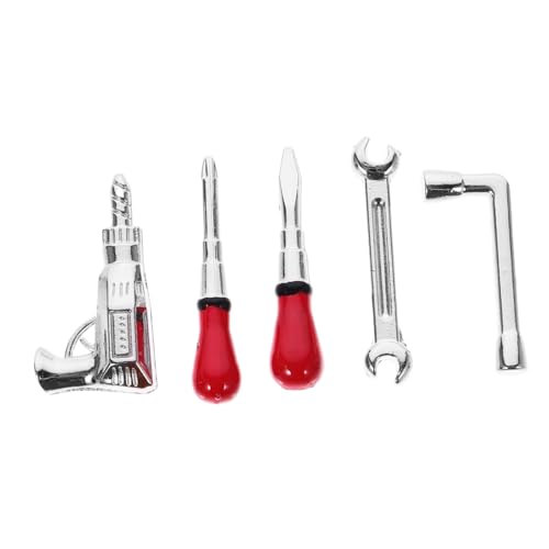ERINGOGO 1 Set Puppenhauszubehör Werkzeuge Wohnaccessoires Mini Haushaltsreparaturwerkzeug Simulationsreparaturwerkzeug Mini Hauszubehör Mini Wartungswerkzeug Rollenspiel Miniaturwerkzeug von ERINGOGO