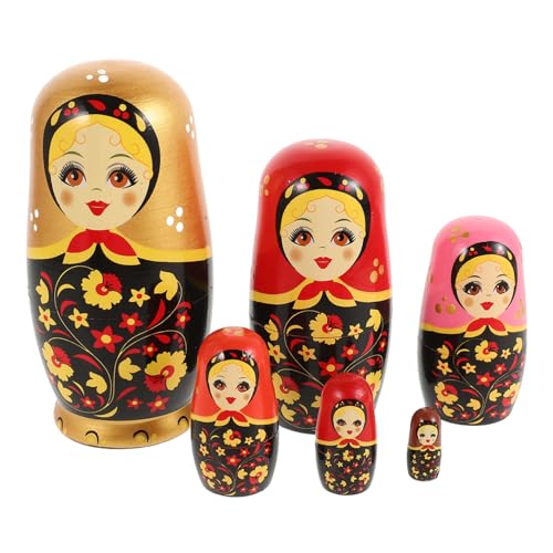 ERINGOGO 6 Schicht Mädchen Russische Nesting Dolls Spielzeug Handgemachte Handwerk Kinder Erwachsene Geburtstag Weihnachten Halloween Home Decor ERINGOGO 6 Schicht Mädchen Russische Nesting Dolls Spielzeug Handgemachte Handwerk Kinder Erwachsene Geburtstag Weihnachten Halloween Home Decor von ERINGOGO