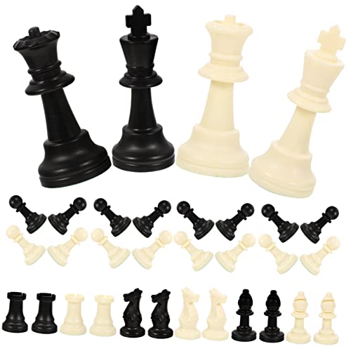 ERINGOGO 1 Set Schach Und Schachzubehör Internationaler Standard Schachbrettspielzubehör Schachersatz Schachbrettzubehör Kunststoff ERINGOGO 1 Set Schach Und Schachzubehör Internationaler Standard Schachbrettspielzubehör Schachersatz Schachbrettzubehör Kunststoff von ERINGOGO