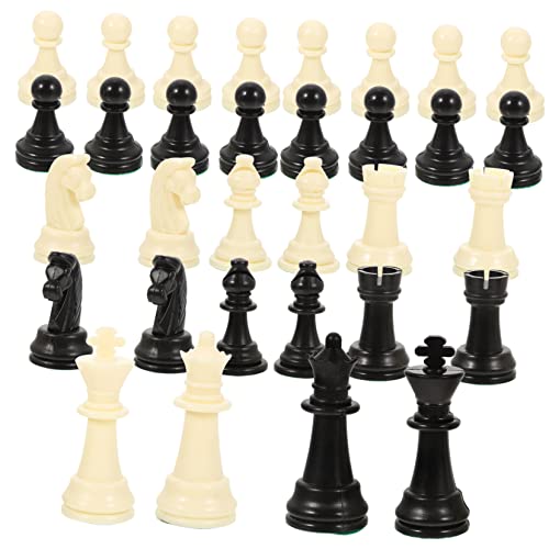 ERINGOGO 1 Set Schachfiguren Quadratisch Erwachsene Schach Ersatz Schachzubehör Internationales Schach Plastikschach Internationales Standardschach Schachbrettzubehör Pp von ERINGOGO
