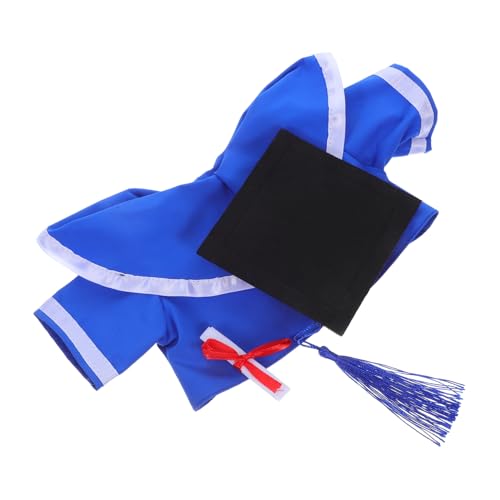 ERINGOGO 1 Set Stofftierkostüm, Abschlussbär-Kleidung, Abschlusshut Mit Quaste, Diplom-tal, Outfit, Kleidungszubehör, Passend Für 30 cm Große Plüschbär-Puppe von ERINGOGO
