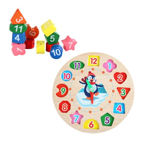ERINGOGO 1 Set Wecker Bausteine Pädagogische Blöcke Zeit Erkenntnis Uhr Block Holz Bunte ERINGOGO 1 Set Wecker Bausteine Pädagogische Blöcke Zeit Erkenntnis Uhr Block Holz Bunte von ERINGOGO