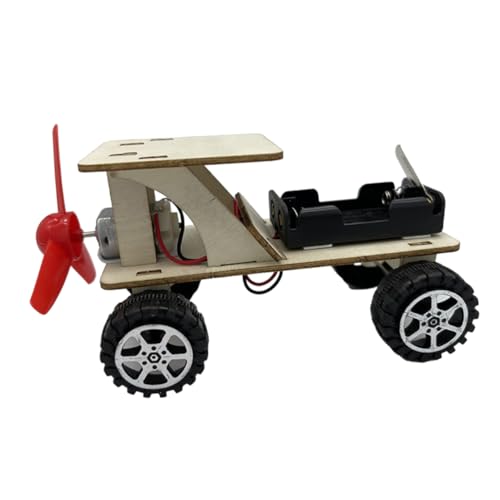 ERINGOGO 1 Set Windmodell Konstruktionsspielzeug Für DIY Auto Wissenschaftsprojekt Autospielzeug Windbetriebenes Automodell DIY Zusammengebautes Wissenschaftliche Experimente von ERINGOGO