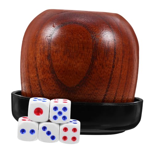 ERINGOGO 1 Set Würfelbecher Set Würfeltablett Würfelspiel Brettspiel Würfelbecher Würfelbecher Code Würfelbecher Würfelzubehör Partyspiel Requisiten Holz ERINGOGO 1 Set Würfelbecher Set Würfeltablett Würfelspiel Brettspiel Würfelbecher Würfelbecher Code Würfelbecher Würfelzubehör Partyspiel Requisiten Holz von ERINGOGO