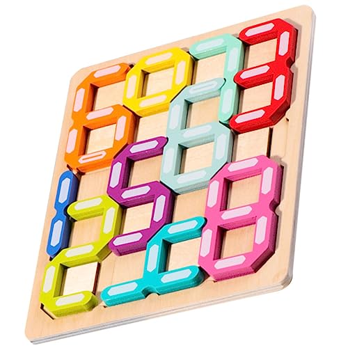 ERINGOGO 1 Set Zahlenlabyrinth Holzpuzzle Zubehör Baby von ERINGOGO